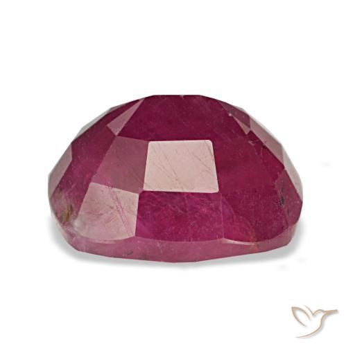 Rubino naturale rosso da 2,62 ct, taglio a cuscino, VS