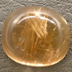 Quarzo rutilato naturale giallo da 48,93 ct, trasparente, trasparente/traslucido