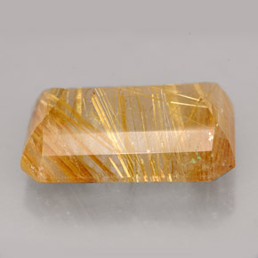 Quarzo rutilato naturale giallo da 16,29 ct, trasparente, trasparente/traslucido
