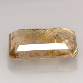 Quarzo rutilato naturale giallo da 37,66 ct, trasparente, trasparente/traslucido