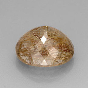 Quarzo rutilato naturale giallo da 18,09 ct, trasparente, trasparente/traslucido