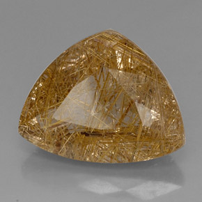 Quarzo rutilato naturale giallo da 21,78 ct, trasparente, trasparente/traslucido