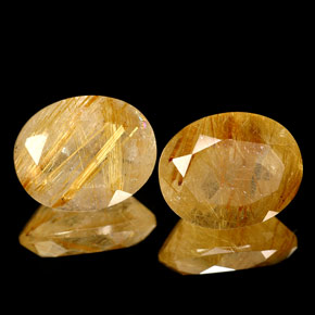 Quarzo rutilato naturale giallo da  ct, trasparente, trasparente/traslucido