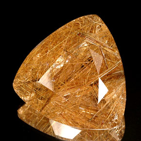 Quarzo rutilato naturale giallo da 41,54 ct, trasparente, trasparente/traslucido