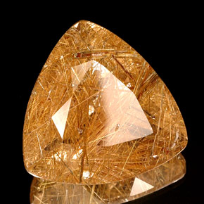 Quarzo rutilato naturale giallo da 41,54 ct, trasparente, trasparente/traslucido