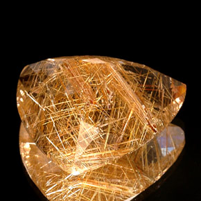 Quarzo rutilato naturale giallo da 41,54 ct, trasparente, trasparente/traslucido