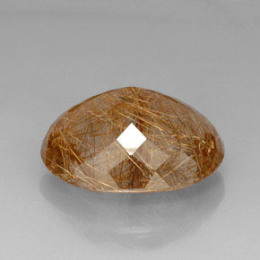 Quarzo rutilato naturale giallo da 44,51 ct, trasparente, trasparente/traslucido