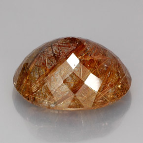 Quarzo rutilato naturale giallo da 38,00 ct, trasparente, trasparente/traslucido