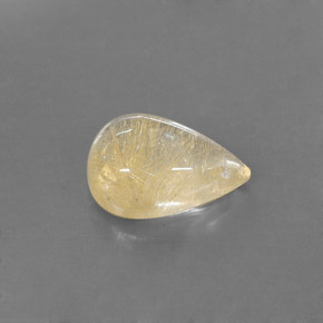 Quarzo rutilato naturale giallo da 6,78 ct, trasparente, trasparente/traslucido