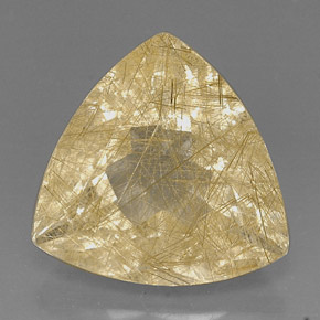 Quarzo rutilato naturale giallo da 18,96 ct, trasparente, trasparente/traslucido