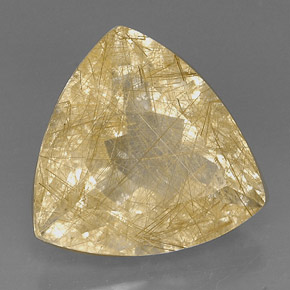 Quarzo rutilato naturale giallo da 18,96 ct, trasparente, trasparente/traslucido