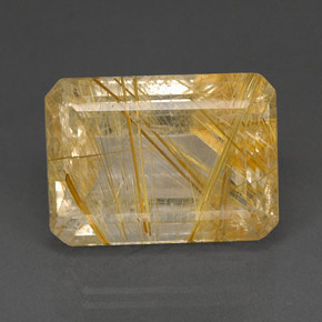 Quarzo rutilato naturale giallo da 37,16 ct, trasparente, trasparente/traslucido