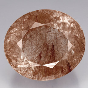 Quarzo rutilato naturale marrone da 550,71 ct, trasparente, trasparente/traslucido