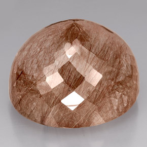 Quarzo rutilato naturale marrone da 550,71 ct, trasparente, trasparente/traslucido