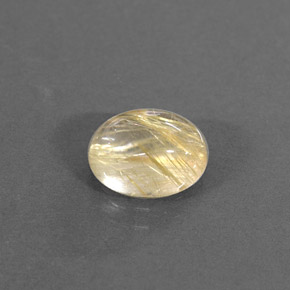 Quarzo rutilato naturale giallo da 1,53 ct, trasparente, trasparente/traslucido