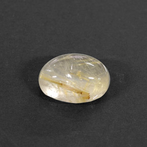 Quarzo rutilato naturale giallo da 1,44 ct, trasparente, trasparente/traslucido