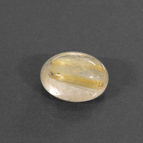 Quarzo rutilato naturale giallo da 1,50 ct, trasparente, trasparente/traslucido