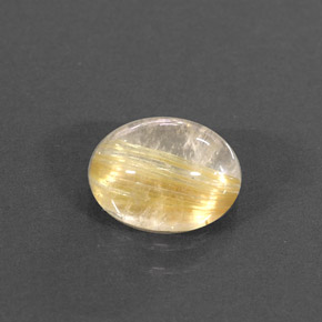 Quarzo rutilato naturale giallo da 1,55 ct, trasparente, trasparente/traslucido