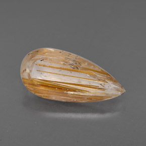 Quarzo rutilato naturale incolore da 2,76 ct, trasparente, trasparente/traslucido