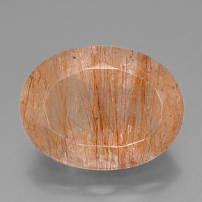 Quarzo rutilato naturale giallo da 38,06 ct, trasparente, trasparente/traslucido