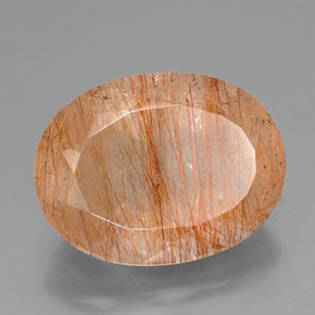 Quarzo rutilato naturale giallo da 38,06 ct, trasparente, trasparente/traslucido