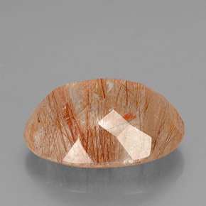 Quarzo rutilato naturale giallo da 38,06 ct, trasparente, trasparente/traslucido