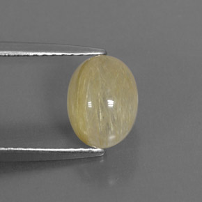 Quarzo rutilato naturale giallo da 1,82 ct, trasparente, trasparente/traslucido