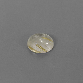 Quarzo rutilato naturale giallo da 1,47 ct, trasparente, trasparente/traslucido
