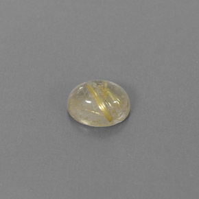 Quarzo rutilato naturale giallo da 1,48 ct, trasparente, trasparente/traslucido