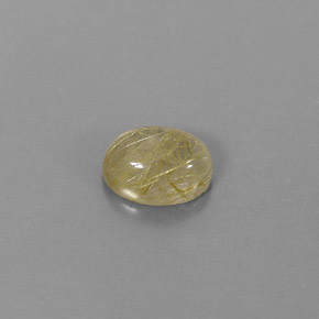 Quarzo rutilato naturale giallo da 1,82 ct, trasparente, trasparente/traslucido
