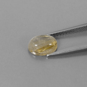 Quarzo rutilato naturale giallo da 1,61 ct, trasparente, trasparente/traslucido