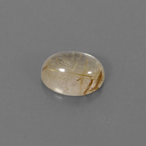 Quarzo rutilato naturale giallo da 1,47 ct, trasparente, trasparente/traslucido