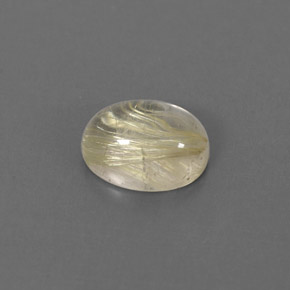 Quarzo rutilato naturale giallo da 1,60 ct, trasparente, trasparente/traslucido