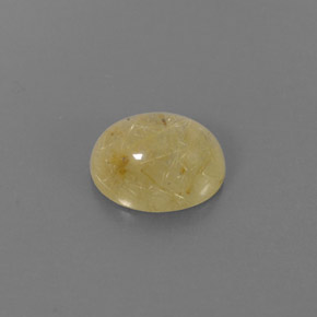 Quarzo rutilato naturale giallo da 1,45 ct, trasparente, trasparente/traslucido