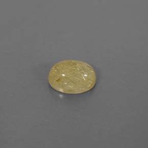 Quarzo rutilato naturale giallo da 1,60 ct, trasparente, trasparente/traslucido