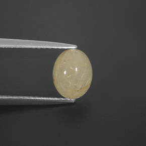 Quarzo rutilato naturale giallo da 1,63 ct, trasparente, trasparente/traslucido