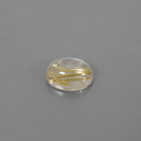 Quarzo rutilato naturale giallo da 1,69 ct, trasparente, trasparente/traslucido