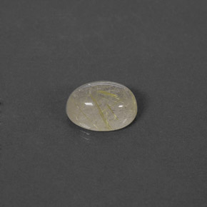 Quarzo rutilato naturale giallo da 1,46 ct, trasparente, trasparente/traslucido
