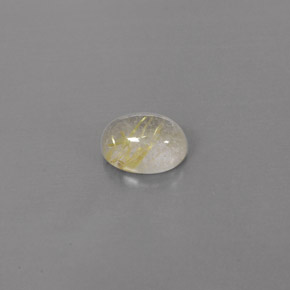 Quarzo rutilato naturale giallo da 1,68 ct, trasparente, trasparente/traslucido