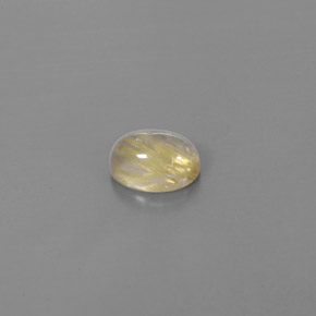 Quarzo rutilato naturale giallo da 1,45 ct, trasparente, trasparente/traslucido