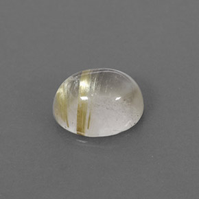 Quarzo rutilato naturale giallo da 1,45 ct, trasparente, trasparente/traslucido