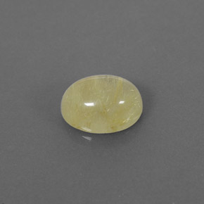 Quarzo rutilato naturale giallo da 1,58 ct, trasparente, trasparente/traslucido