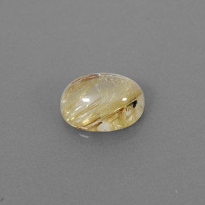 Quarzo rutilato naturale giallo da 1,65 ct, trasparente, trasparente/traslucido