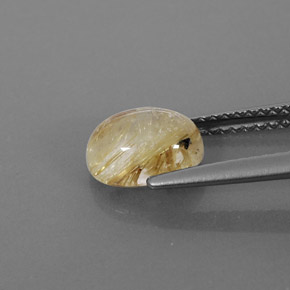 Quarzo rutilato naturale giallo da 1,65 ct, trasparente, trasparente/traslucido