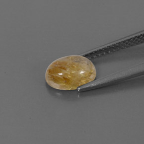 Quarzo rutilato naturale giallo da 1,48 ct, trasparente, trasparente/traslucido
