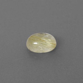 Quarzo rutilato naturale giallo da 1,40 ct, trasparente, trasparente/traslucido