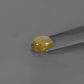 Quarzo rutilato naturale giallo da 1,44 ct, trasparente, trasparente/traslucido