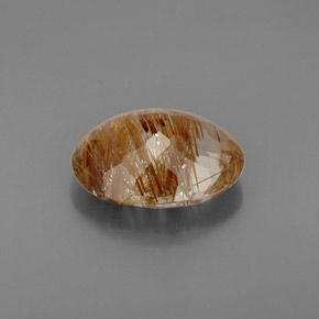 Quarzo rutilato naturale giallo da 4,93 ct, trasparente, trasparente/traslucido