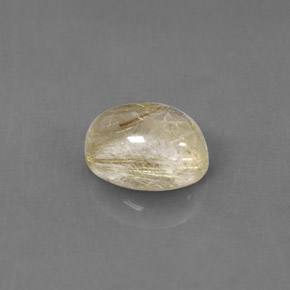 Quarzo rutilato naturale giallo da 1,54 ct, trasparente, trasparente/traslucido