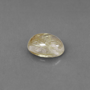 Quarzo rutilato naturale giallo da 1,24 ct, trasparente, trasparente/traslucido